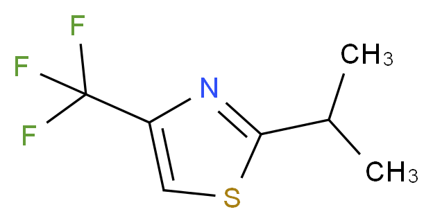 2-(propan-2-yl)-4-(trifluoromethyl)-1,3-thiazole_分子结构_CAS_916420-24-1