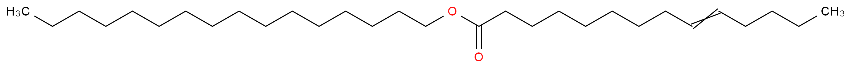 Cetyl myristoleate_分子结构_CAS_64660-84-0)