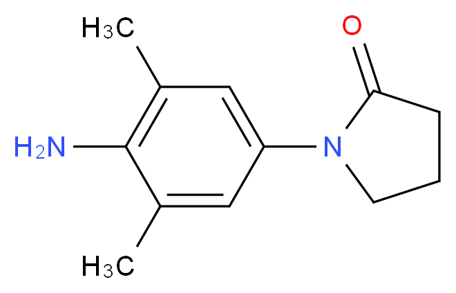 1-(4-amino-3,5-dimethylphenyl)pyrrolidin-2-one_分子结构_CAS_924830-53-5