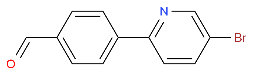 4-(5-bromopyridin-2-yl)benzaldehyde_分子结构_CAS_910547-57-8