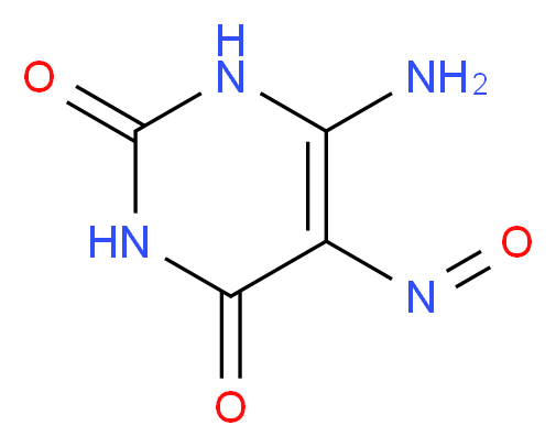 6-amino-5-nitroso-1,2,3,4-tetrahydropyrimidine-2,4-dione_分子结构_CAS_5442-24-0