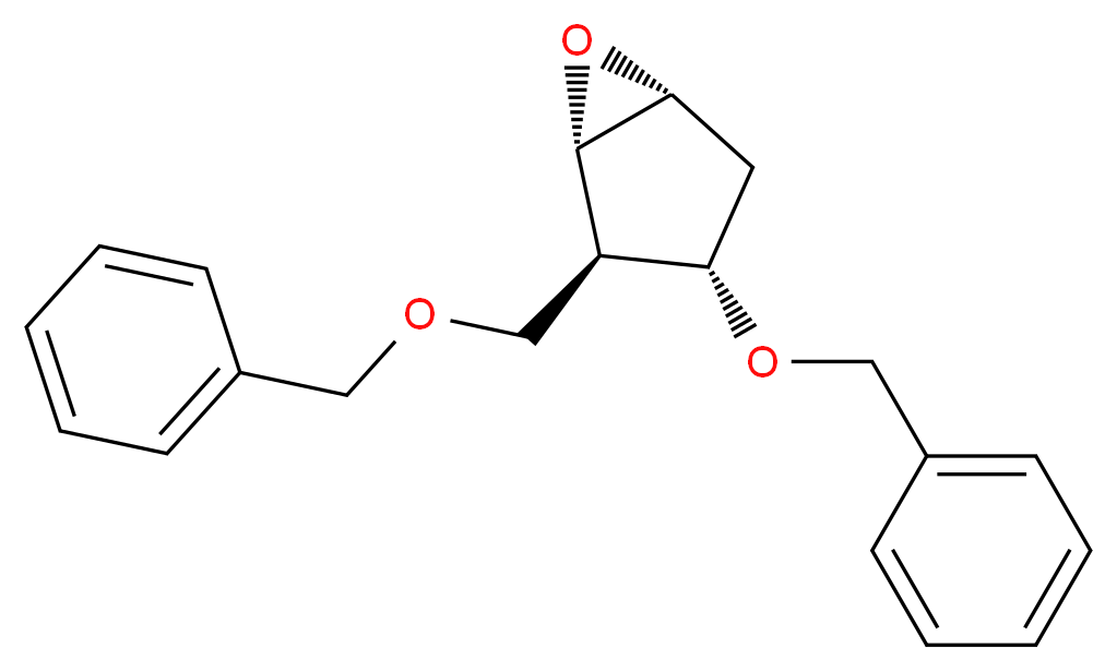 [1S-(1α,2α,3β,5α)]-3-(Phenylmethoxy)-2-[(phenylmethoxy)methyl]-6-oxabicyclo[3.1.0]hexane_分子结构_CAS_110567-22-1)