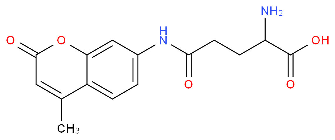 L-Glutamic acid γ-(7-amido-4-methylcoumarin)_分子结构_CAS_72669-53-5)