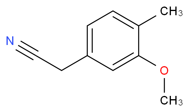 (3-methoxy-4-methylphenyl)acetonitrile_分子结构_CAS_64829-31-8)