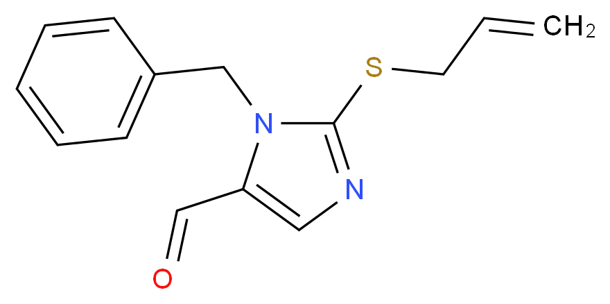 2-(Allylsulfanyl)-1-benzyl-1H-imidazole-5-carbaldehyde_分子结构_CAS_)