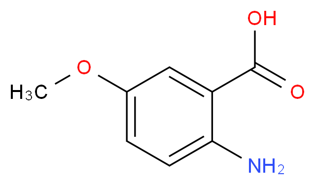 2-氨基-5-甲氧基苯甲酸_分子结构_CAS_6705-03-9)
