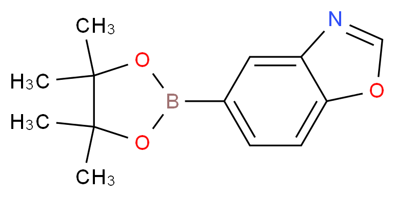5-(tetramethyl-1,3,2-dioxaborolan-2-yl)-1,3-benzoxazole_分子结构_CAS_936902-12-4