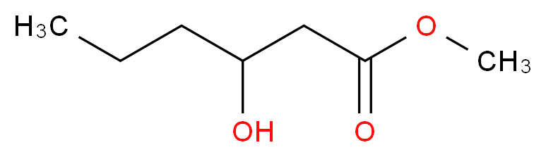 methyl 3-hydroxyhexanoate_分子结构_CAS_21188-58-9