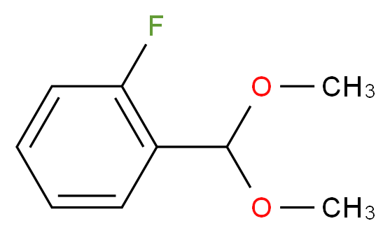 1-(dimethoxymethyl)-2-fluorobenzene_分子结构_CAS_90470-67-0