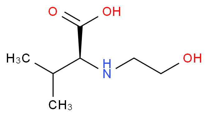 N-2-(Hydroxyethyl)-L-valine_分子结构_CAS_101769-73-7)