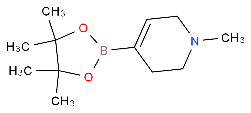 1-Methyl-1,2,3,6-tetrahydropyridine-4-boronic acid, pinacol ester_分子结构_CAS_454482-11-2)