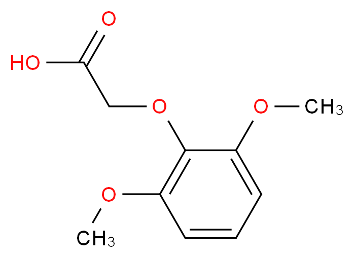 2-(2,6-dimethoxyphenoxy)acetic acid_分子结构_CAS_95110-10-4