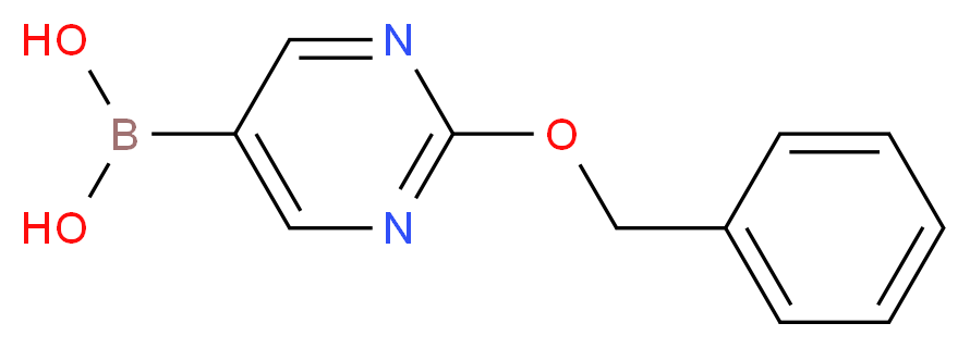 [2-(benzyloxy)pyrimidin-5-yl]boronic acid_分子结构_CAS_1217500-86-1