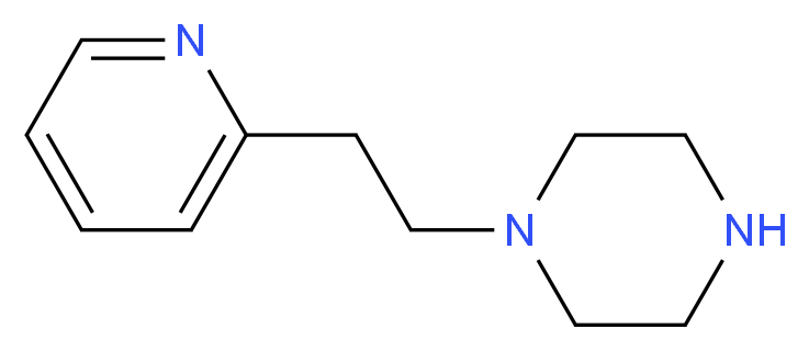 1-(2-Pyridin-2-yl-ethyl)-piperazine_分子结构_CAS_53345-15-6)