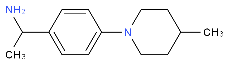 1-[4-(4-Methyl-piperidin-1-yl)-phenyl]-ethylamine_分子结构_CAS_)