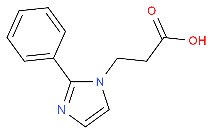 3-(2-Phenyl-imidazol-1-yl)-propionic acid_分子结构_CAS_53660-14-3)