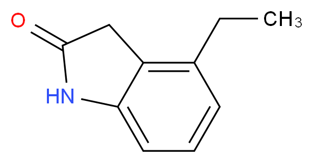 4-ethyl-2,3-dihydro-1H-indol-2-one_分子结构_CAS_954117-24-9