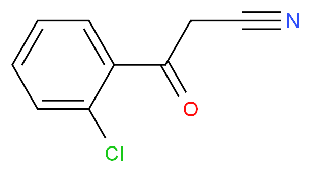 2-Chlorobenzoylacetonitrile_分子结构_CAS_40018-25-5)