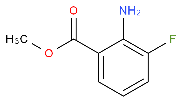 methyl 2-amino-3-fluorobenzoate_分子结构_CAS_144851-82-1