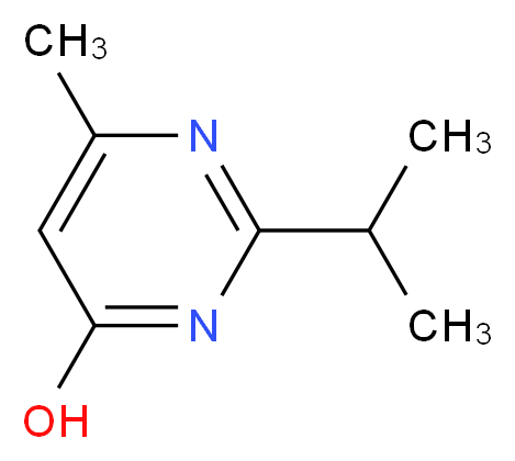 6-methyl-2-(propan-2-yl)pyrimidin-4-ol_分子结构_CAS_2814-20-2)