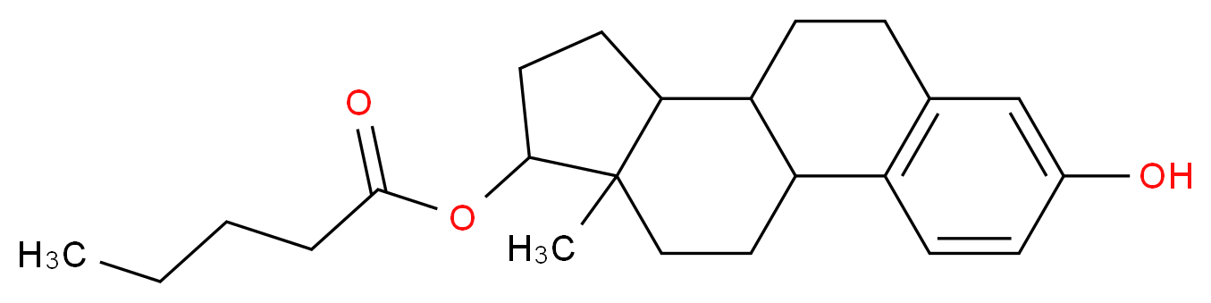 5-hydroxy-15-methyltetracyclo[8.7.0.0<sup>2</sup>,<sup>7</sup>.0<sup>1</sup><sup>1</sup>,<sup>1</sup><sup>5</sup>]heptadeca-2(7),3,5-trien-14-yl pentanoate_分子结构_CAS_979-32-8