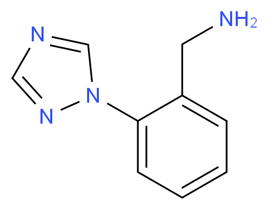 1-[2-(1H-1,2,4-triazol-1-yl)phenyl]methanamine_分子结构_CAS_)