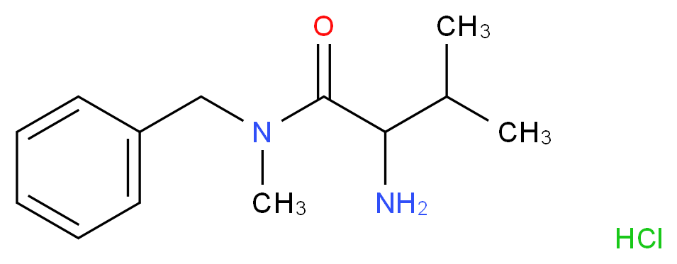 2-Amino-N-benzyl-N,3-dimethylbutanamide hydrochloride_分子结构_CAS_)