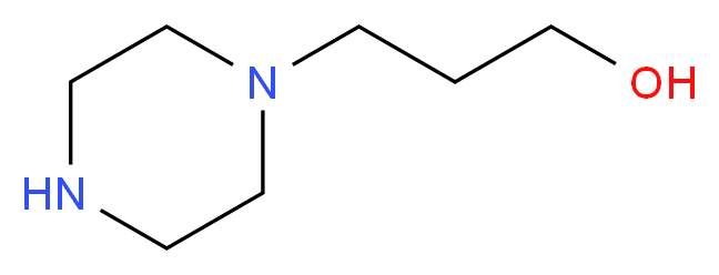 3-(piperazin-1-yl)propan-1-ol_分子结构_CAS_5317-32-8