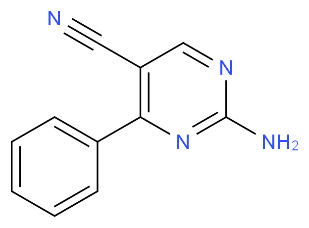 2-AMINO-4-PHENYLPYRIMIDINE-5-CARBONITRILE_分子结构_CAS_264927-84-6)