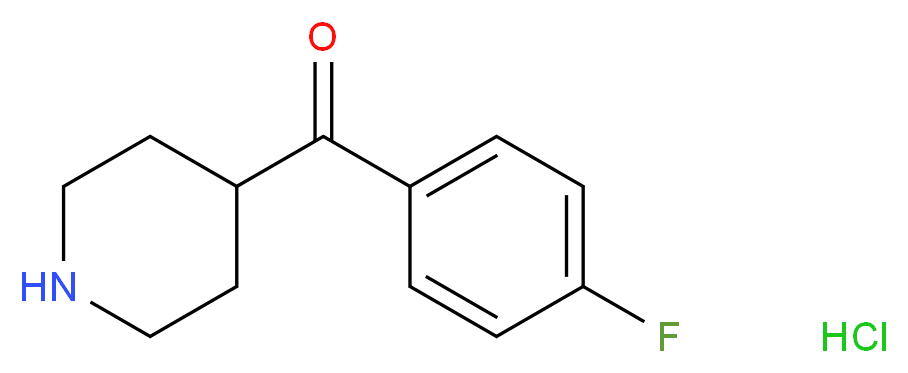 4-(4-Fluorobenzoyl)piperidine hydrochloride 97%_分子结构_CAS_25519-78-2)