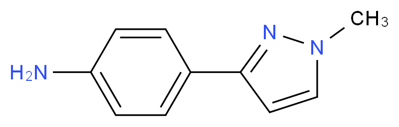 4-(1-methyl-1H-pyrazol-3-yl)aniline_分子结构_CAS_916766-82-0