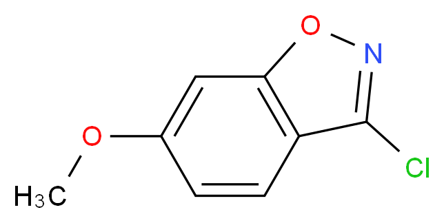 3-CHLORO-6-METHOXY-1,2-BENZISOXAZOLE_分子结构_CAS_157368-32-6)