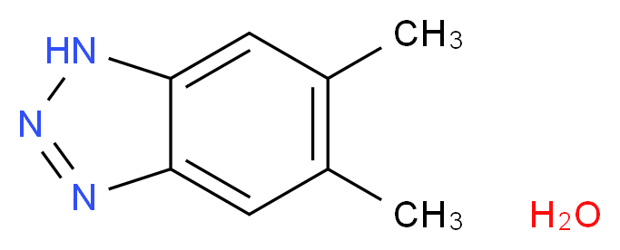 5,6-Dimethyl-1H-benzotriazole hydrate 98%_分子结构_CAS_4184-79-6)