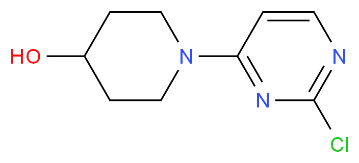 1-(2-chloropyrimidin-4-yl)piperidin-4-ol_分子结构_CAS_94222-07-8