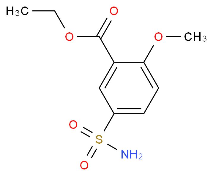 ethyl 2-methoxy-5-sulfamoylbenzoate_分子结构_CAS_33045-53-3