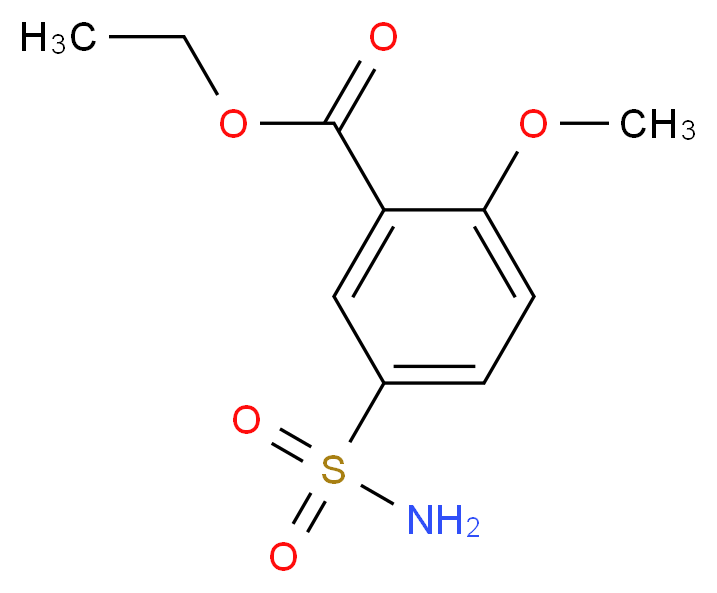 Ethyl 2-methoxy-5-sulfamoylbenzoate_分子结构_CAS_33045-53-3)