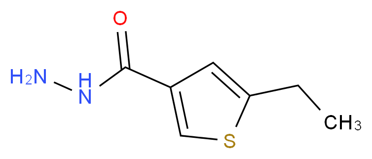 5-Ethylthiophene-3-carbohydrazide_分子结构_CAS_438225-57-1)