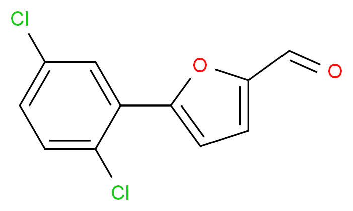 5-(2,5-Dichlorophenyl)-2-furaldehyde_分子结构_CAS_99113-89-0)