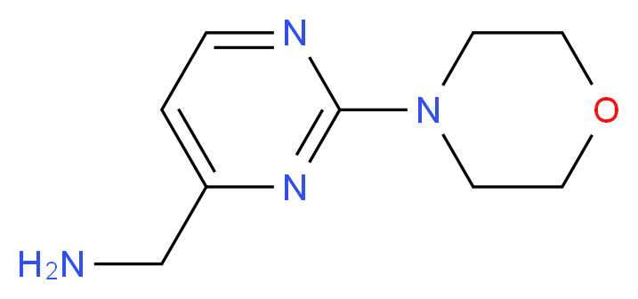 1-(2-MORPHOLIN-4-YLPYRIMIDIN-4-YL)METHANAMINE_分子结构_CAS_94694-45-8)