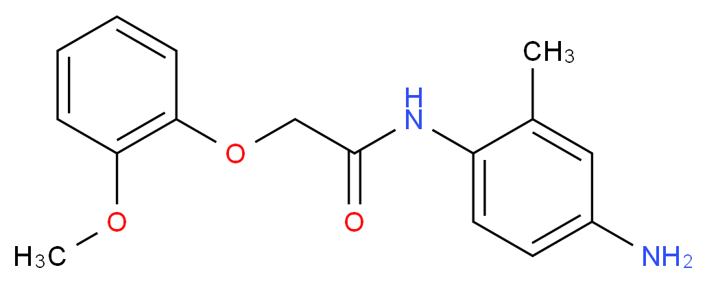 N-(4-Amino-2-methylphenyl)-2-(2-methoxyphenoxy)-acetamide_分子结构_CAS_)
