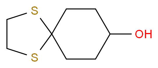 1,4-dithiaspiro[4.5]decan-8-ol_分子结构_CAS_22428-86-0