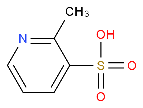 2-methylpyridine-3-sulfonic acid_分子结构_CAS_858852-27-4)