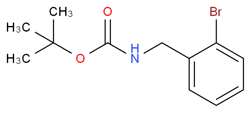 N-Boc-2-溴苄胺_分子结构_CAS_162356-90-3)