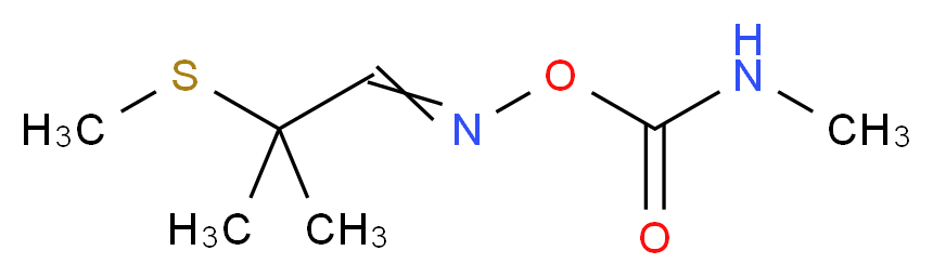 [2-methyl-2-(methylsulfanyl)propylidene]amino N-methylcarbamate_分子结构_CAS_116-06-3