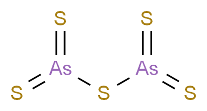 五硫化二砷_分子结构_CAS_1303-34-0)