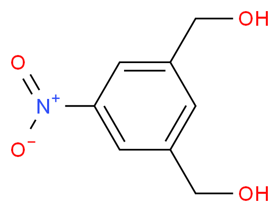 5-硝基间二甲苯-α,α′-二醇_分子结构_CAS_71176-55-1)