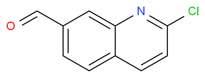 2-chloroquinoline-7-carbaldehyde_分子结构_CAS_863549-06-8)