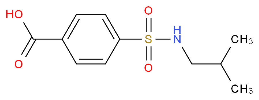 4-[(isobutylamino)sulfonyl]benzoic acid_分子结构_CAS_10252-68-3)