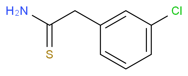 2-(3-chlorophenyl)ethanethioamide_分子结构_CAS_834861-72-2