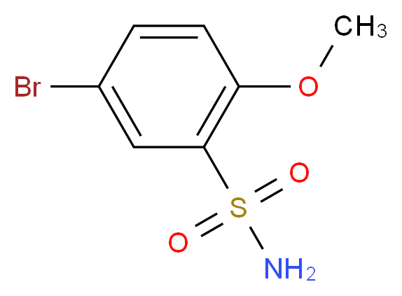 5-bromo-2-methoxybenzene-1-sulfonamide_分子结构_CAS_23095-14-9